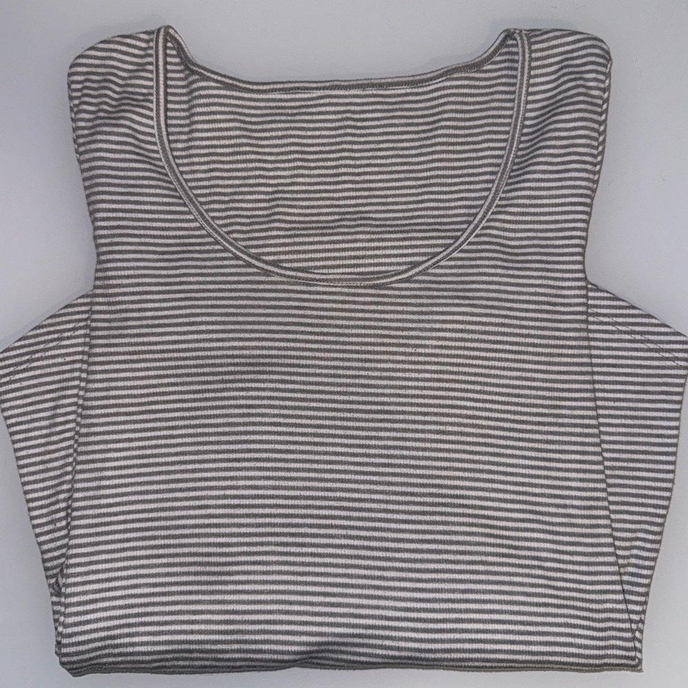 Grey & White Long Sleeve